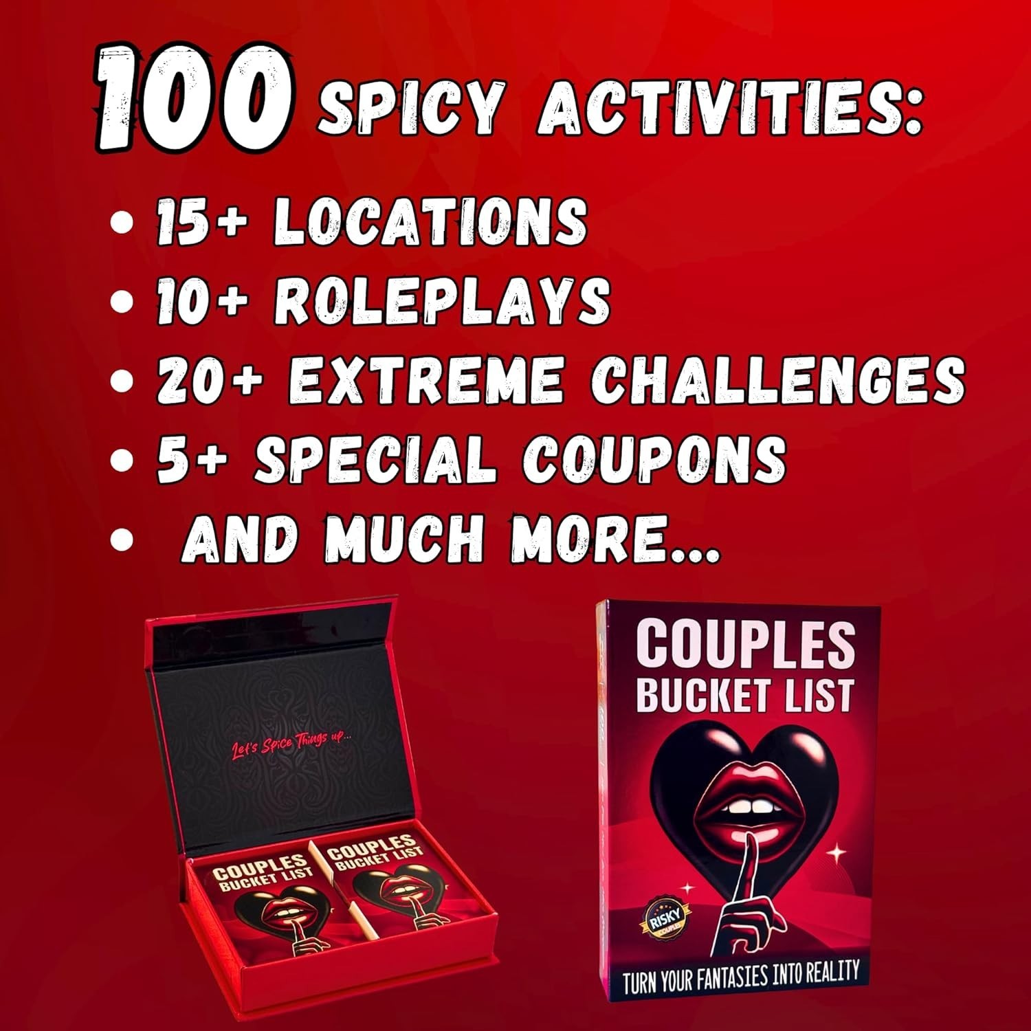 Anniversary & Valentine’s Gift: 100 Spicy Dares for Couples to Ignite Romance