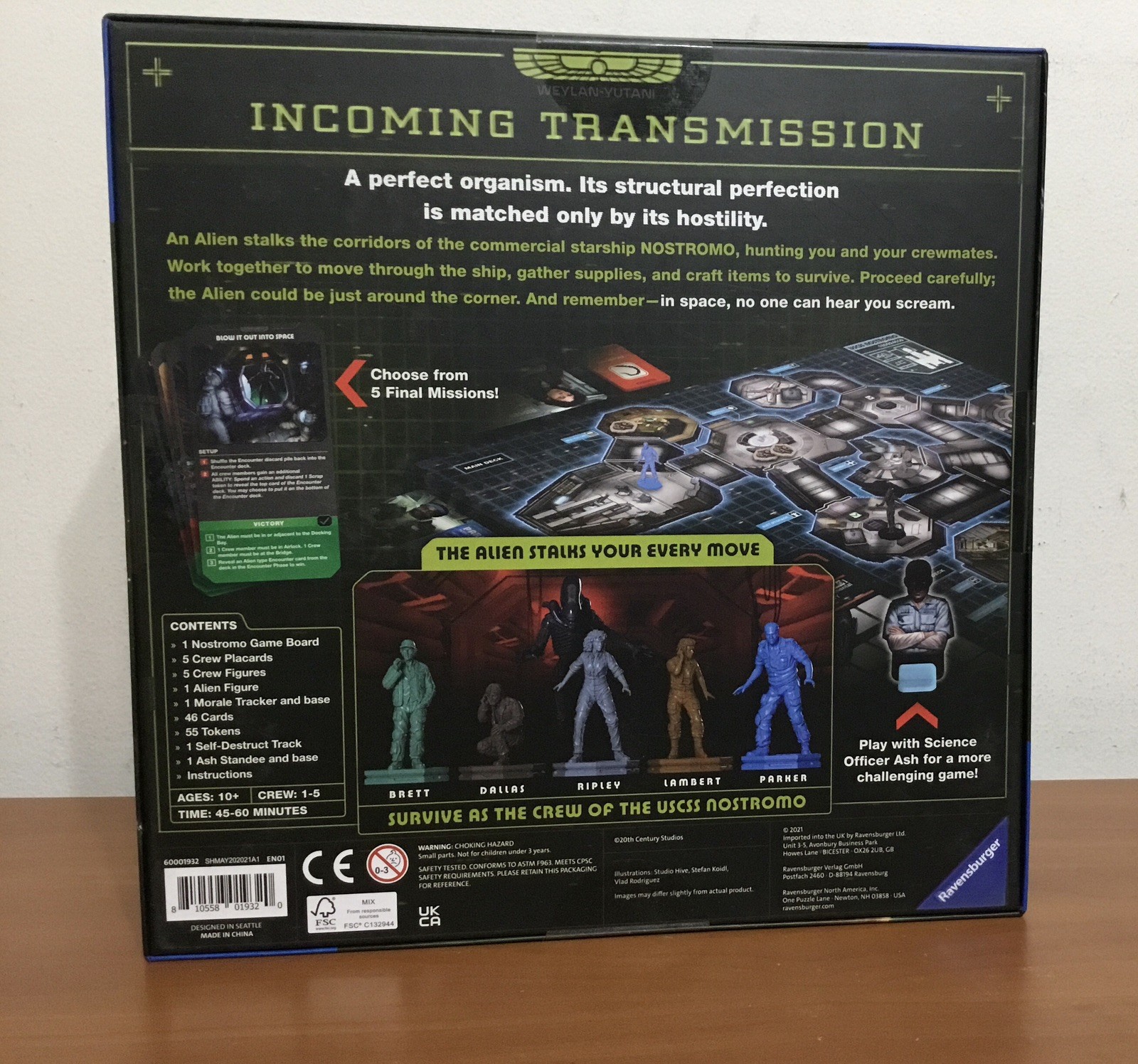 Ravensburger Alien Fate of The Nostromo Board Game