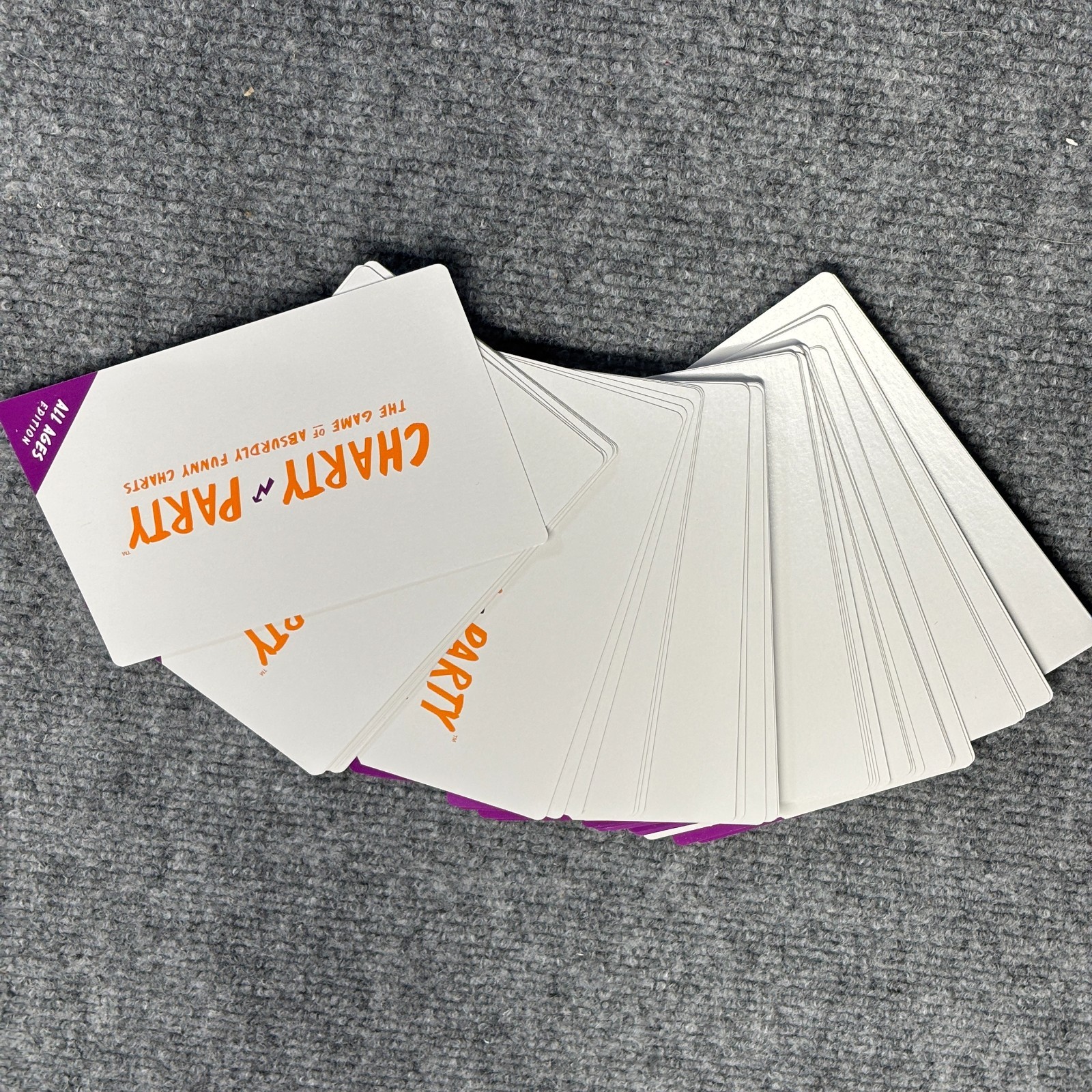 Charty Party All Ages Edition Card Game 3+ Players Absurdly Funny Charts