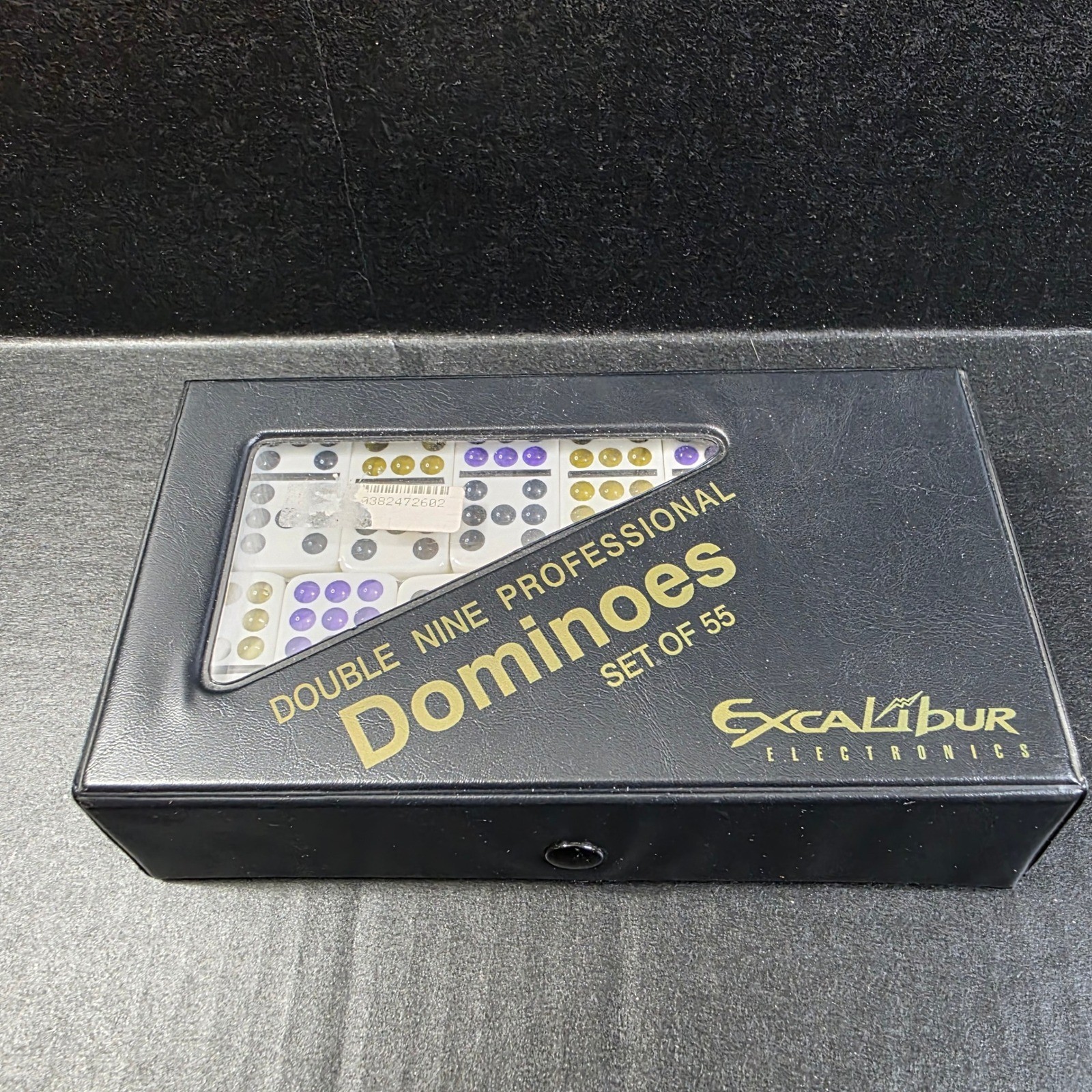 Excalibur Electronics Double Nine Professional Dominoes Set of 55 with Case NEW