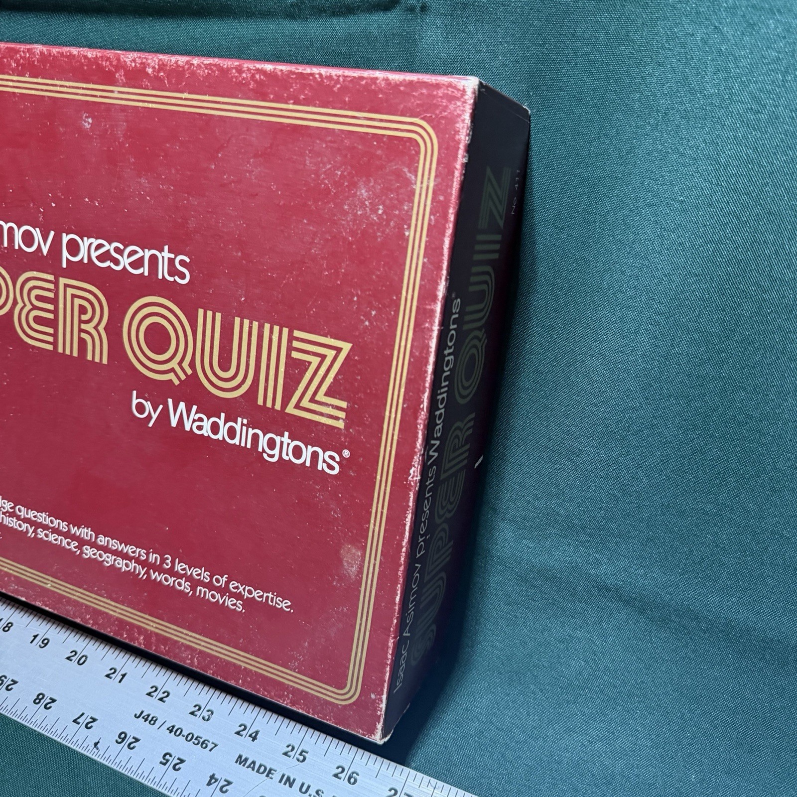 Isaac Asimov Presents Super Quiz – Waddingtons Game – Trivia – 1982 – Ships Free