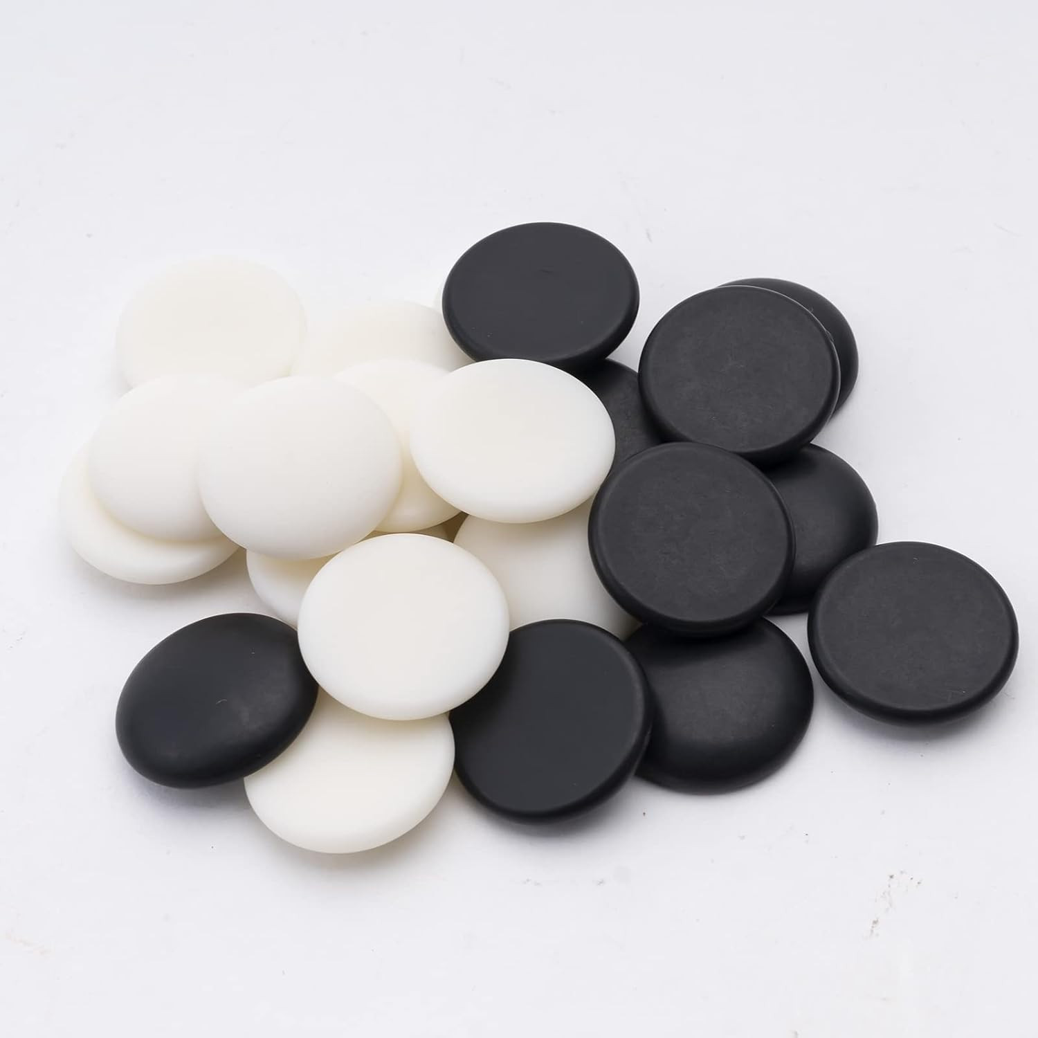 Single Convex Melamine Go Game Stone Set 361Pcs with Stone Bag and Go Board, 2 P