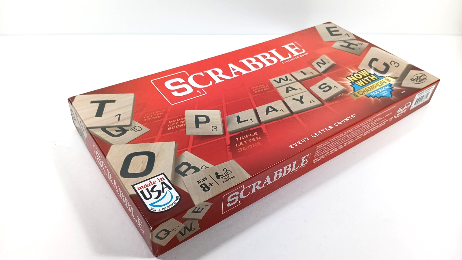 Scrabble Crossword Game *BOARD, BOX & INSTRUCTIONS ONLY* Hasbro 2014 For Parts O