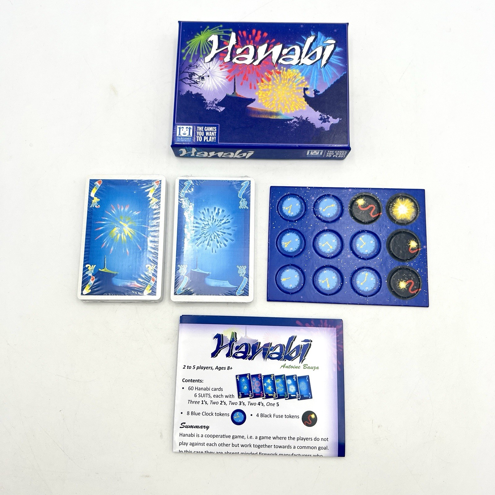 R&R Games Hanabi Strategy Game New 2017 2-5 Players – Sealed/ Unpunched Contents