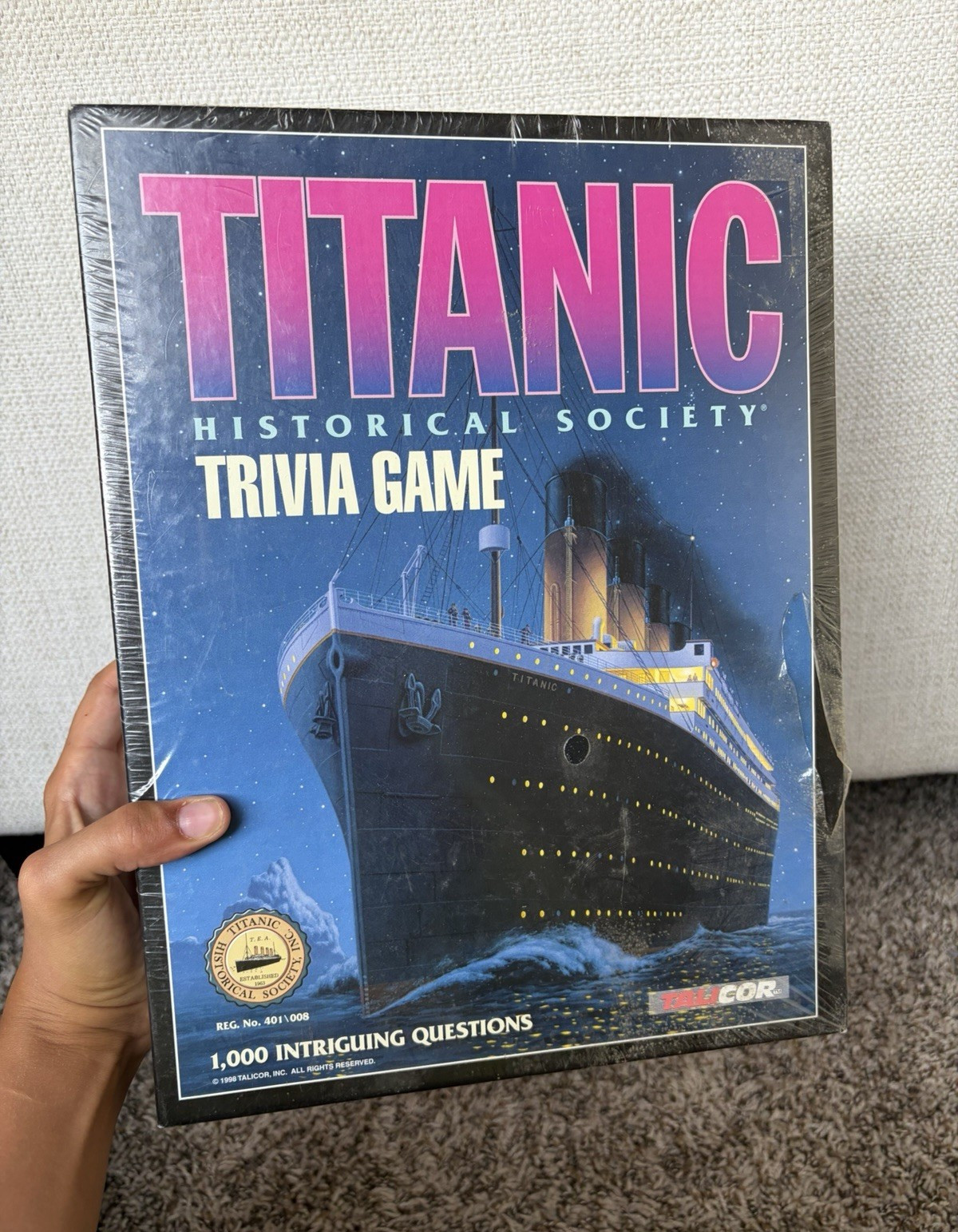 Talicor Titanic Historical Society Trivia Game 2-4 Players Adult 1998 MPN 1912