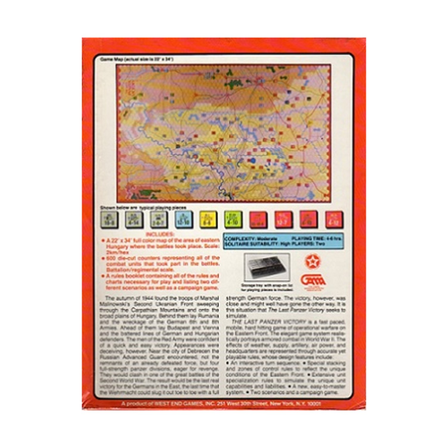 West End Wargame Last Panzer Victory Box Fair/EX