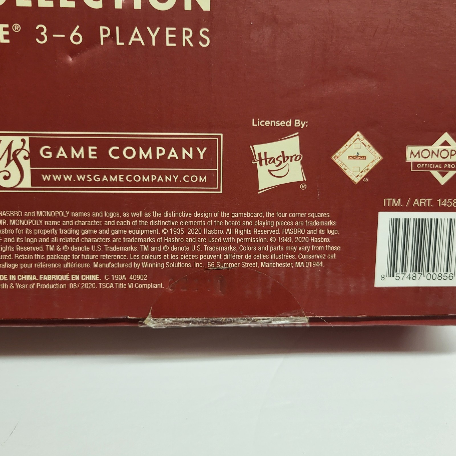 Monopoly & Clue Board Games Deluxe Vintage Ed. 2-in-1 Game Collection Wood Board