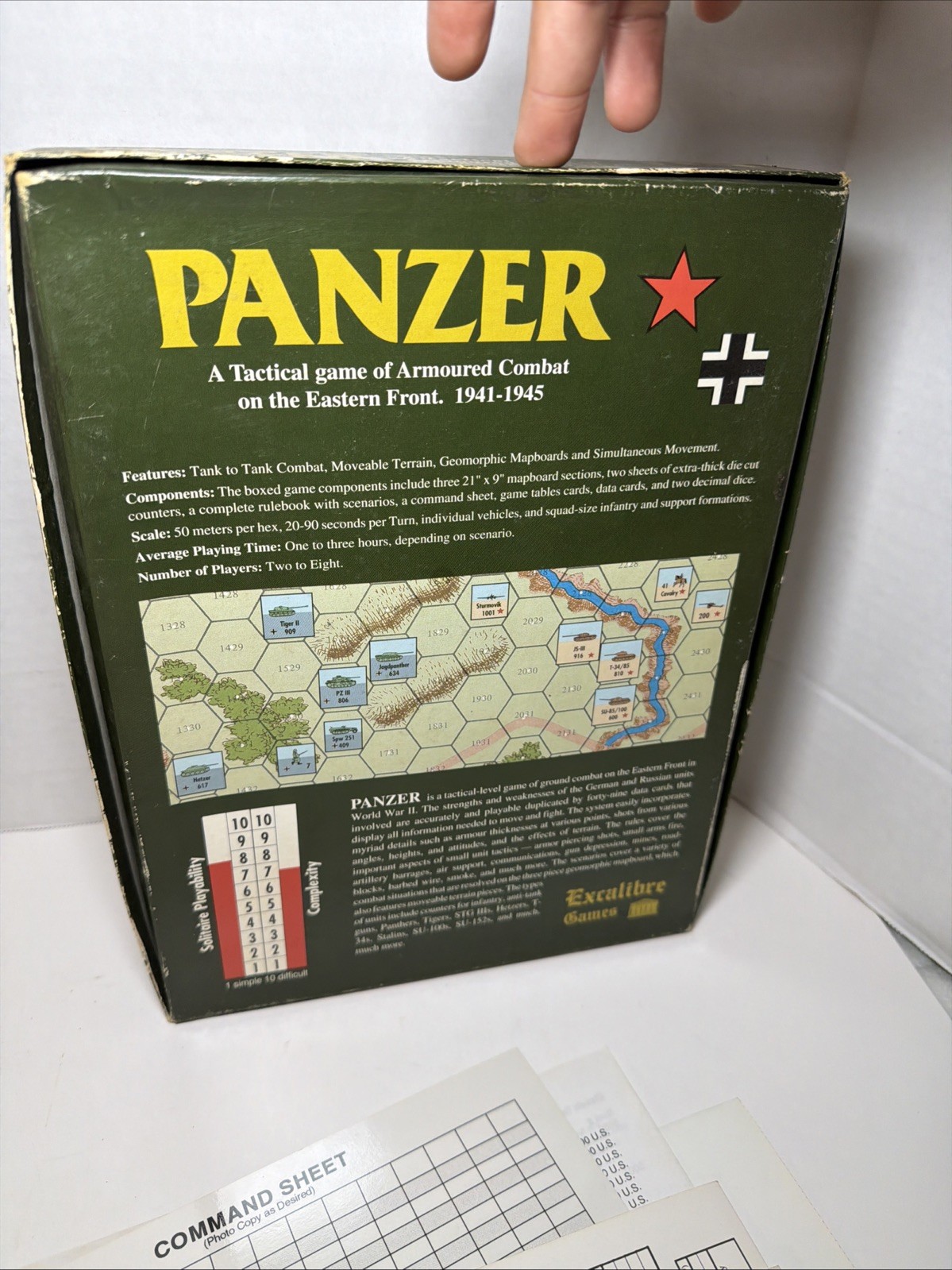 Excalibre Games PANZER 1941-1945 Armored Combat on the Eastern Front VGC See Pic