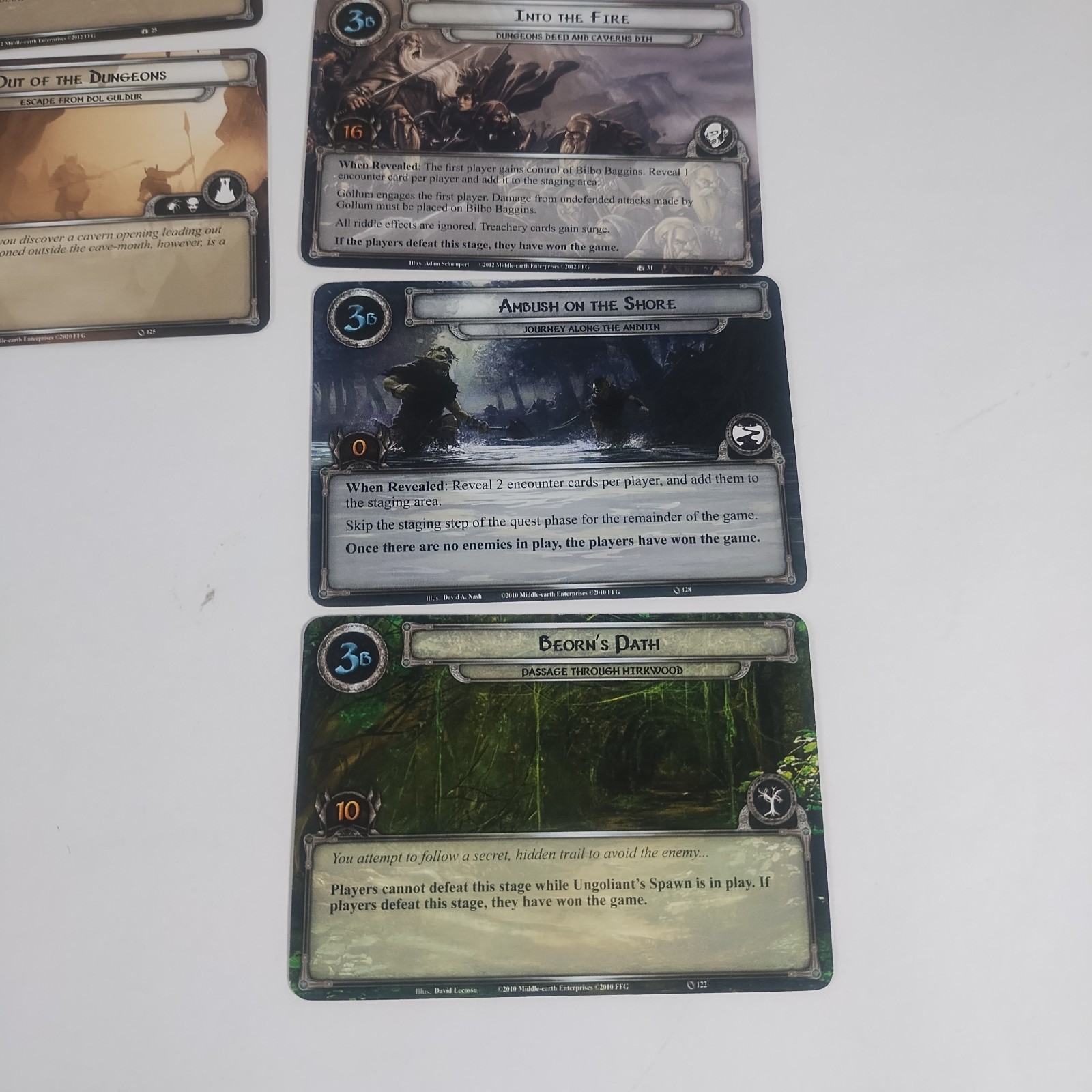 Lord of Rings The Card Game LCG The Hobbit Over Hill and Under Hill – Parts Box