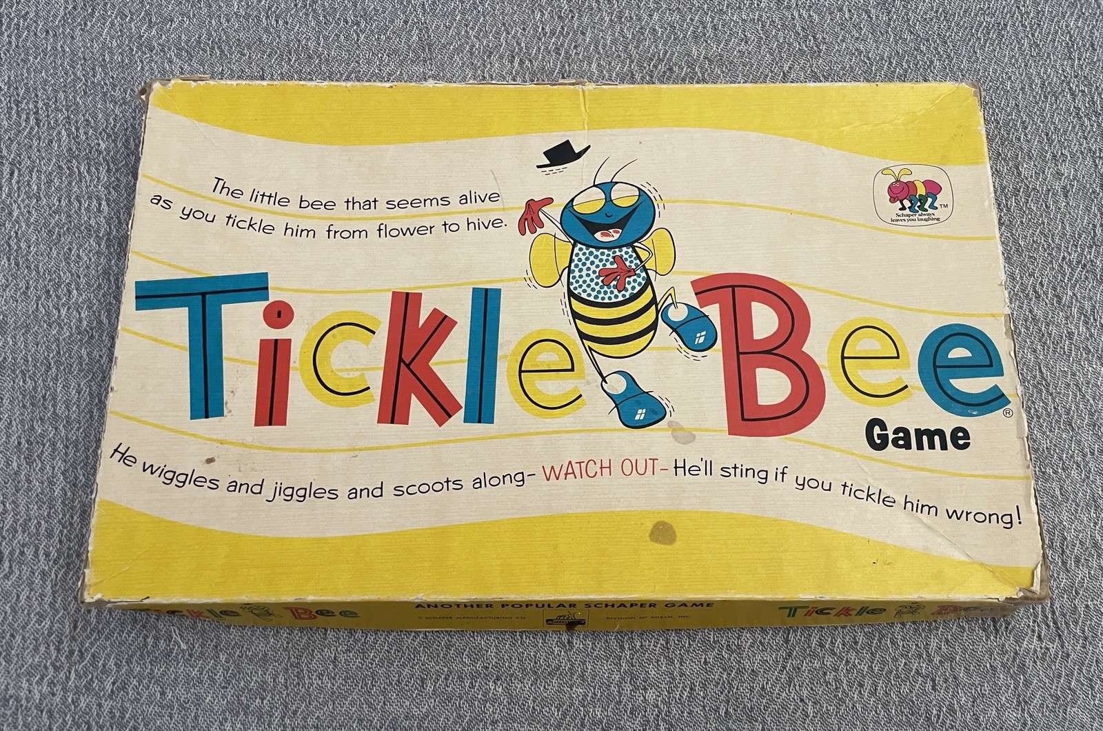Vintage 1956 Tickle Bee Game Magnetic Maze by Schaper Toys – Complete