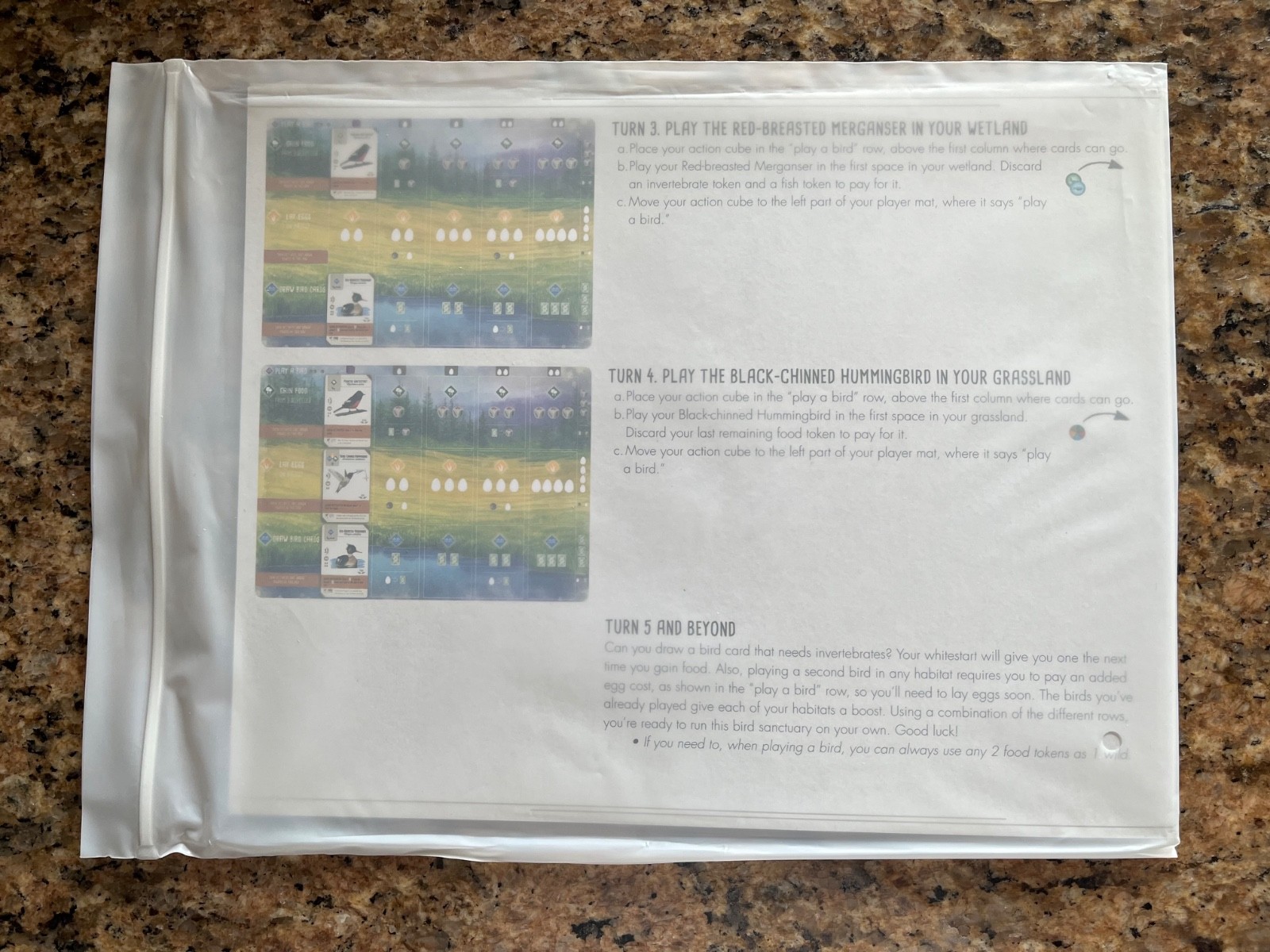 NEW Unopened Wingspan Swift-Start Player Guides & Cards | Official Pieces