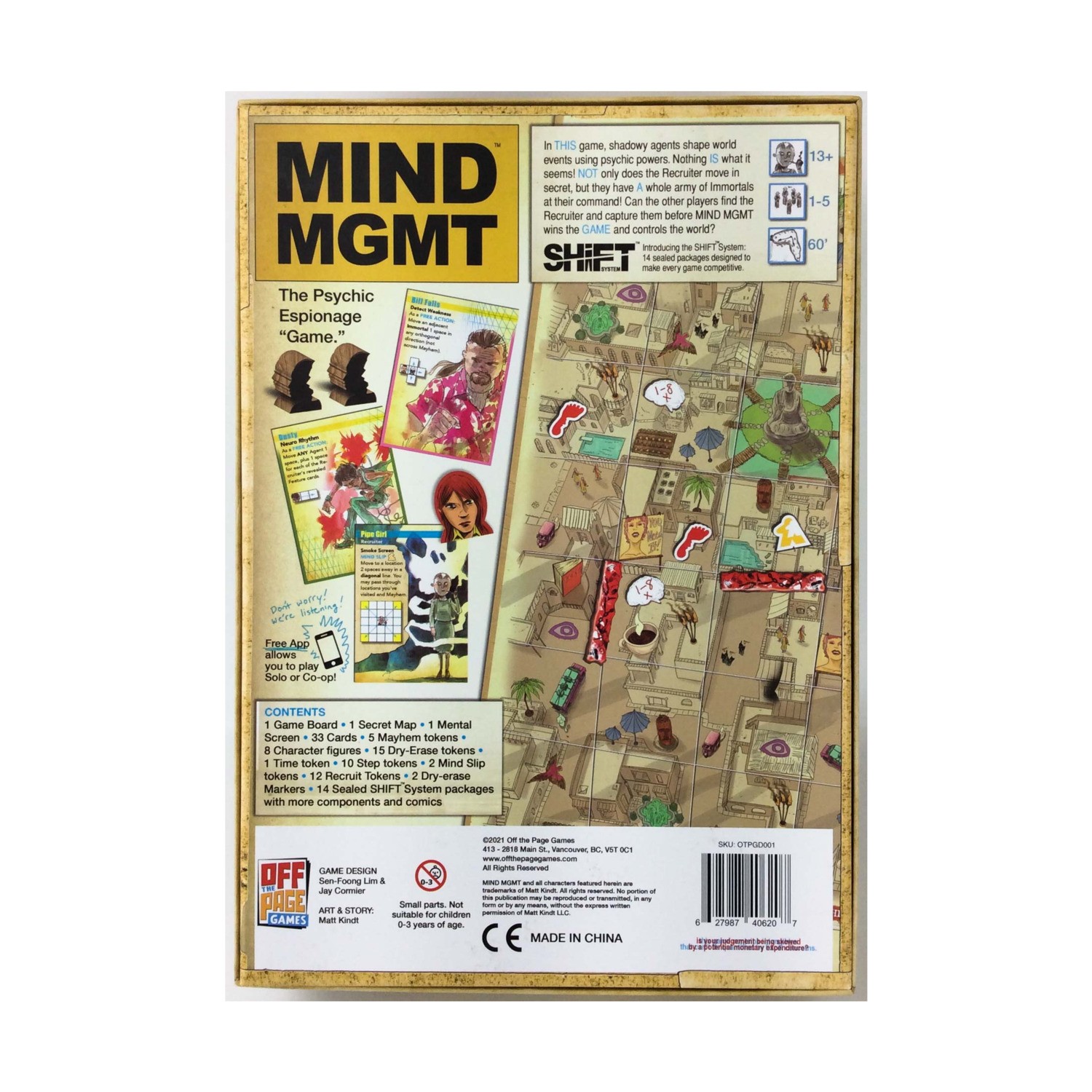 Off the Page Boxed Game Mind MGMT (Kickstarter Deluxe Ed) Box VG+/NM