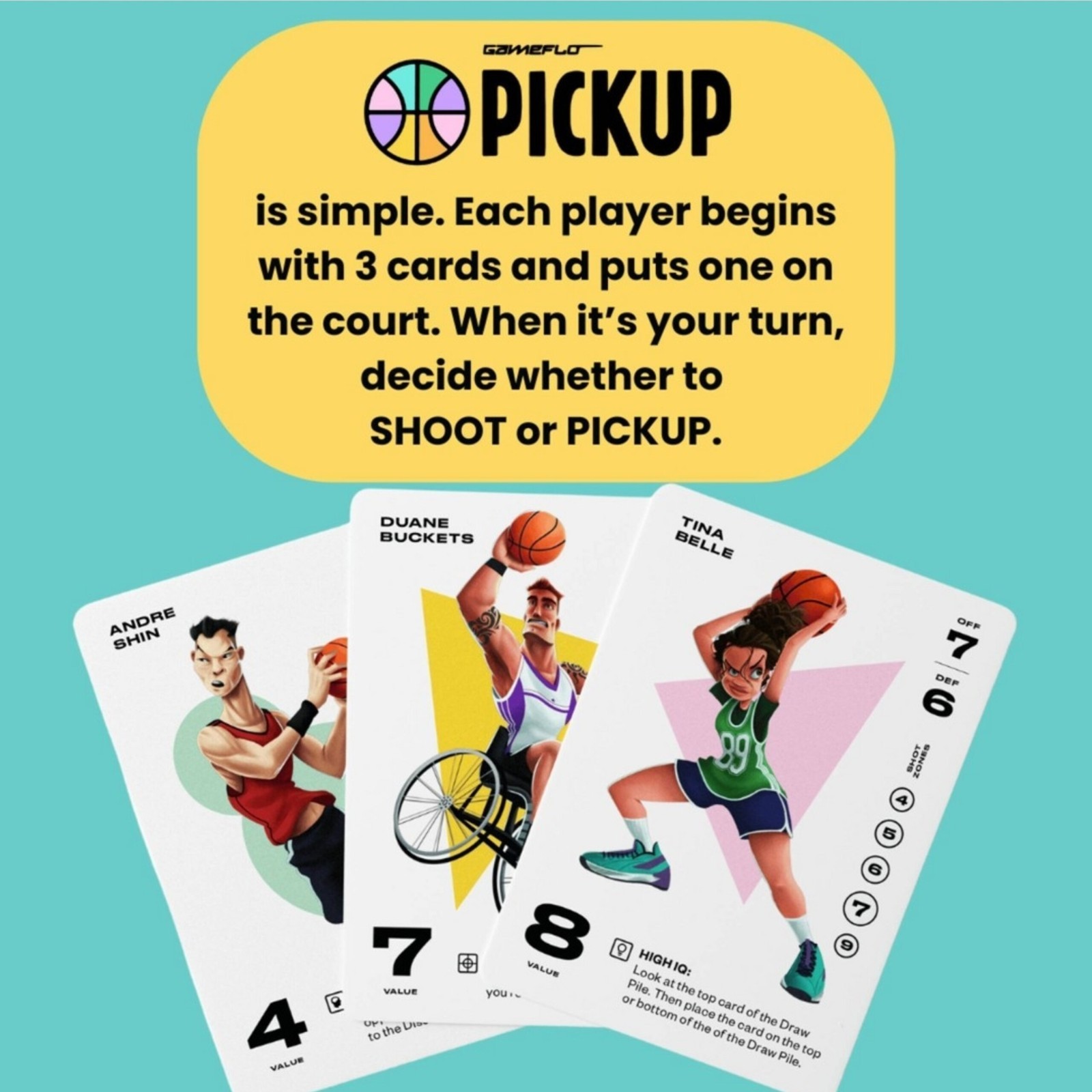 Pickup Basketball Card Game – Party Edition New & Sealed