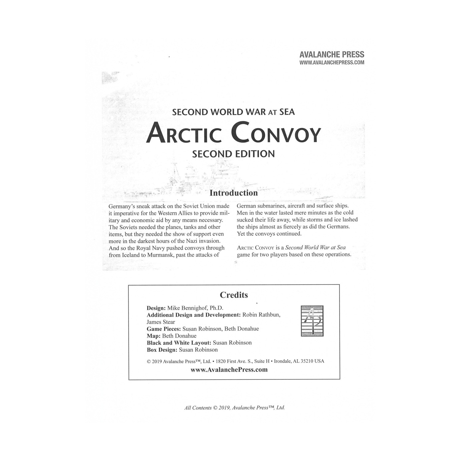 2nd World War at Sea Arctic Convoy (2nd Ed) (Ziplock) Bag NM