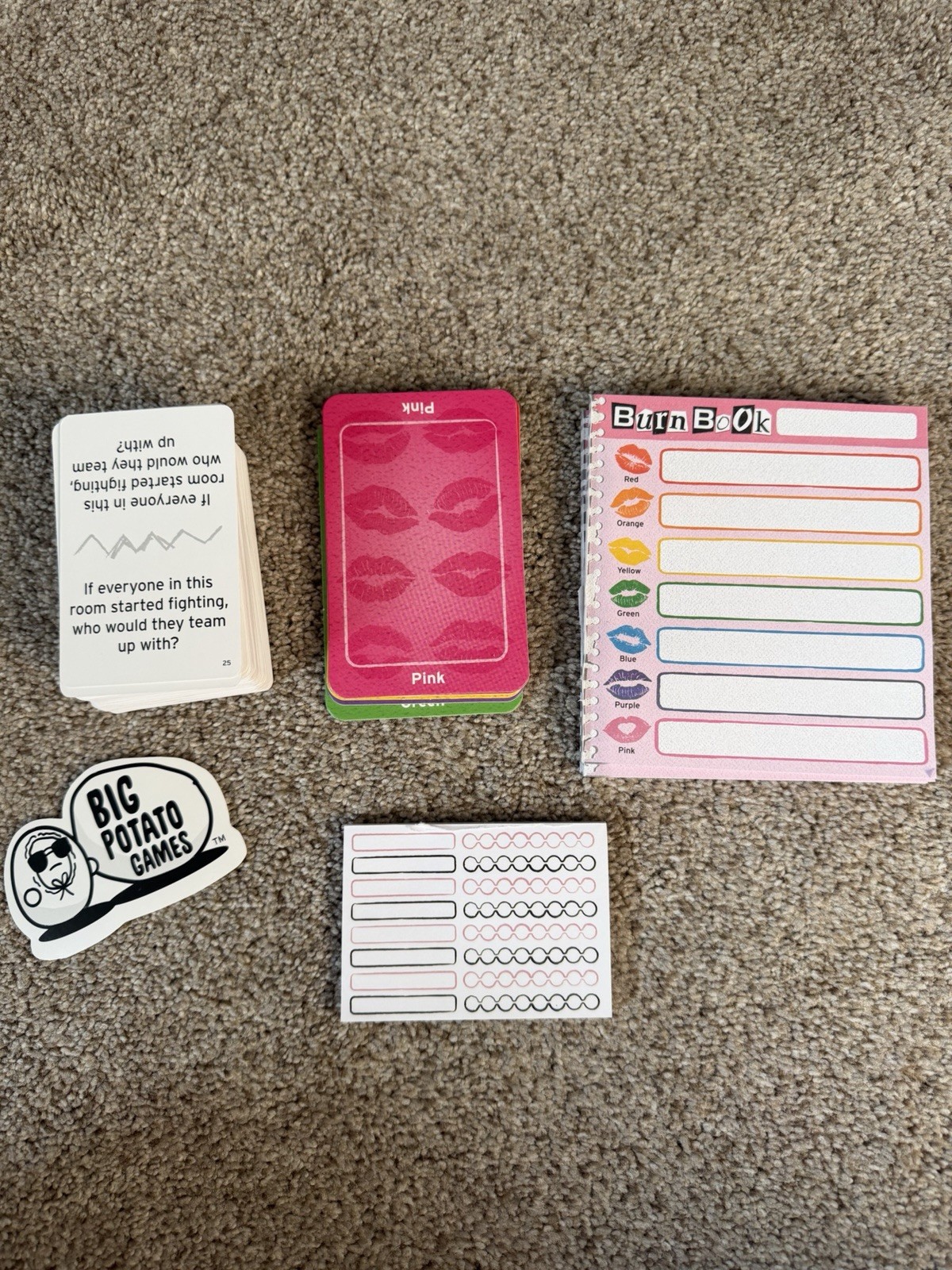 Big Potato Games Burn Book Humor Party Card Game 4+ Players Ages 14+
