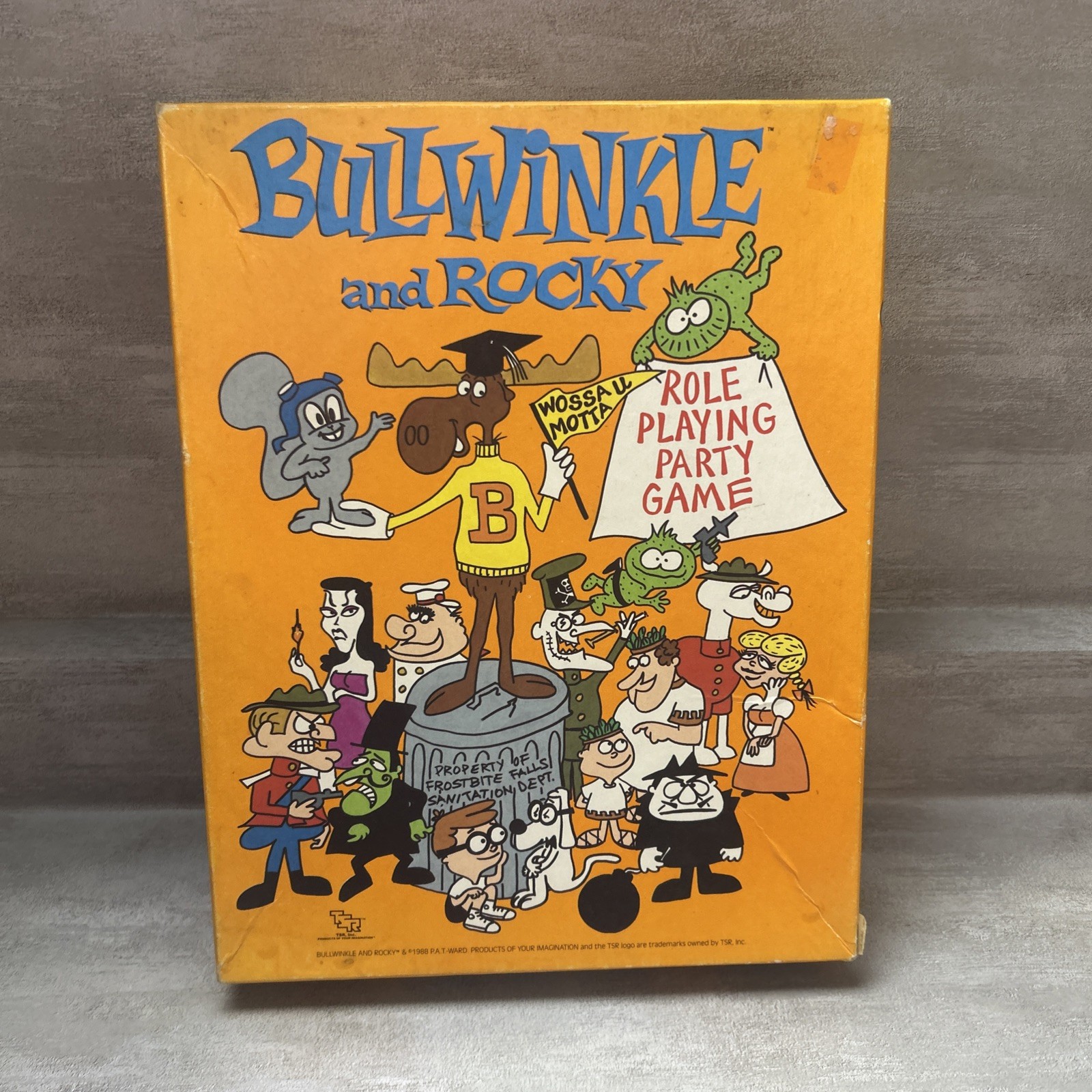 Vintage 1988 Rocky & Bullwinkle Role Playing Party Game Read Description