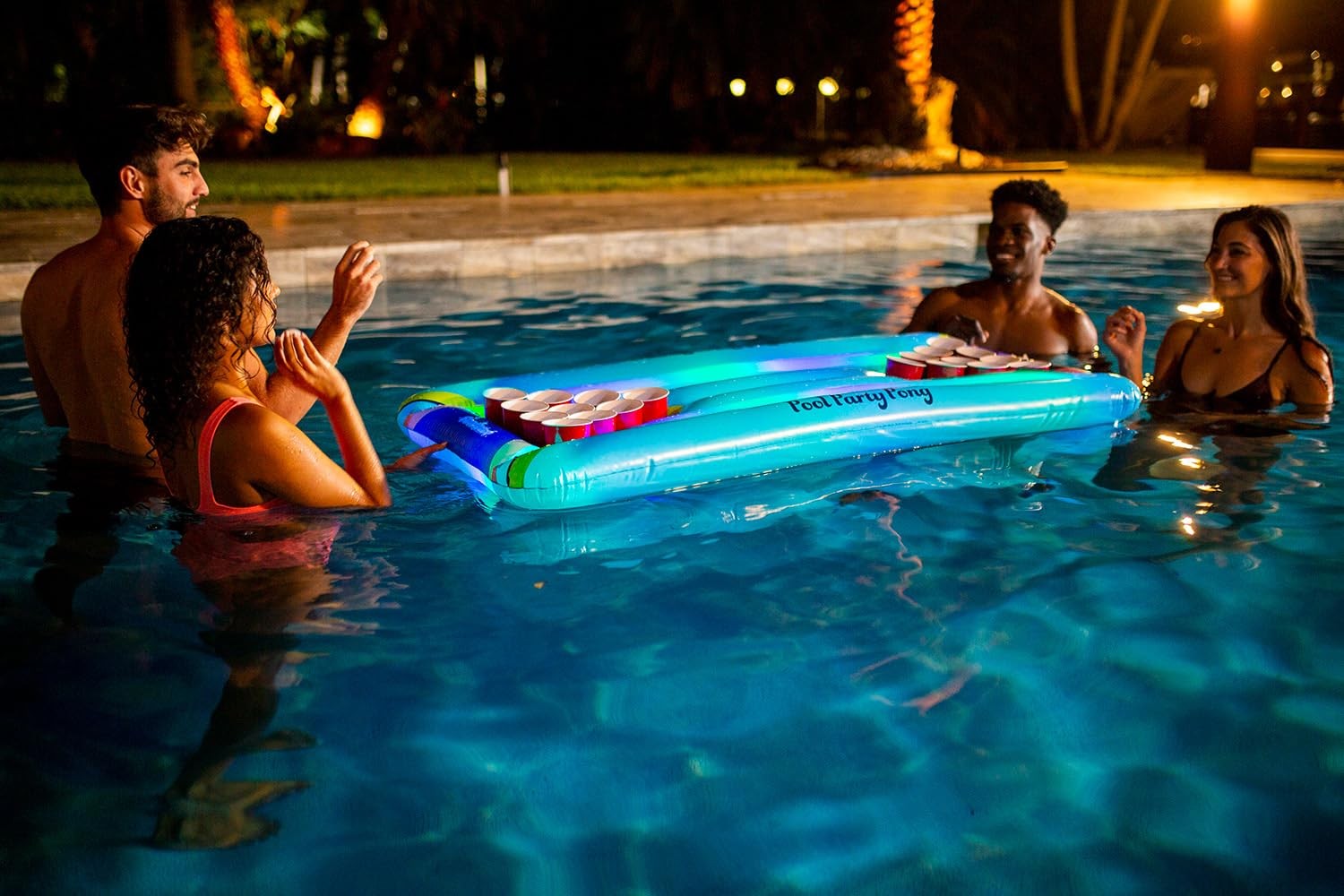 Inflatable Pool Party Pong Illuminated LED