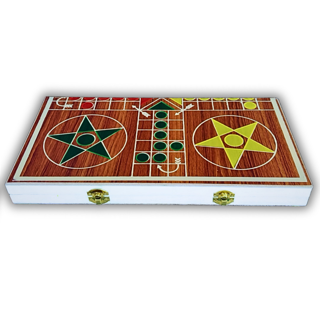 Ludo Wooden Board Game Foldable Classic Modern Fun Board Game With Fast Delivery