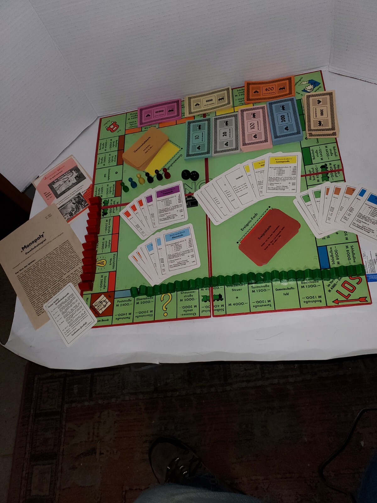 Monopoly Rare German Import 1961 Comp Amazing Condition Wood Pcs Spiele Schmidt