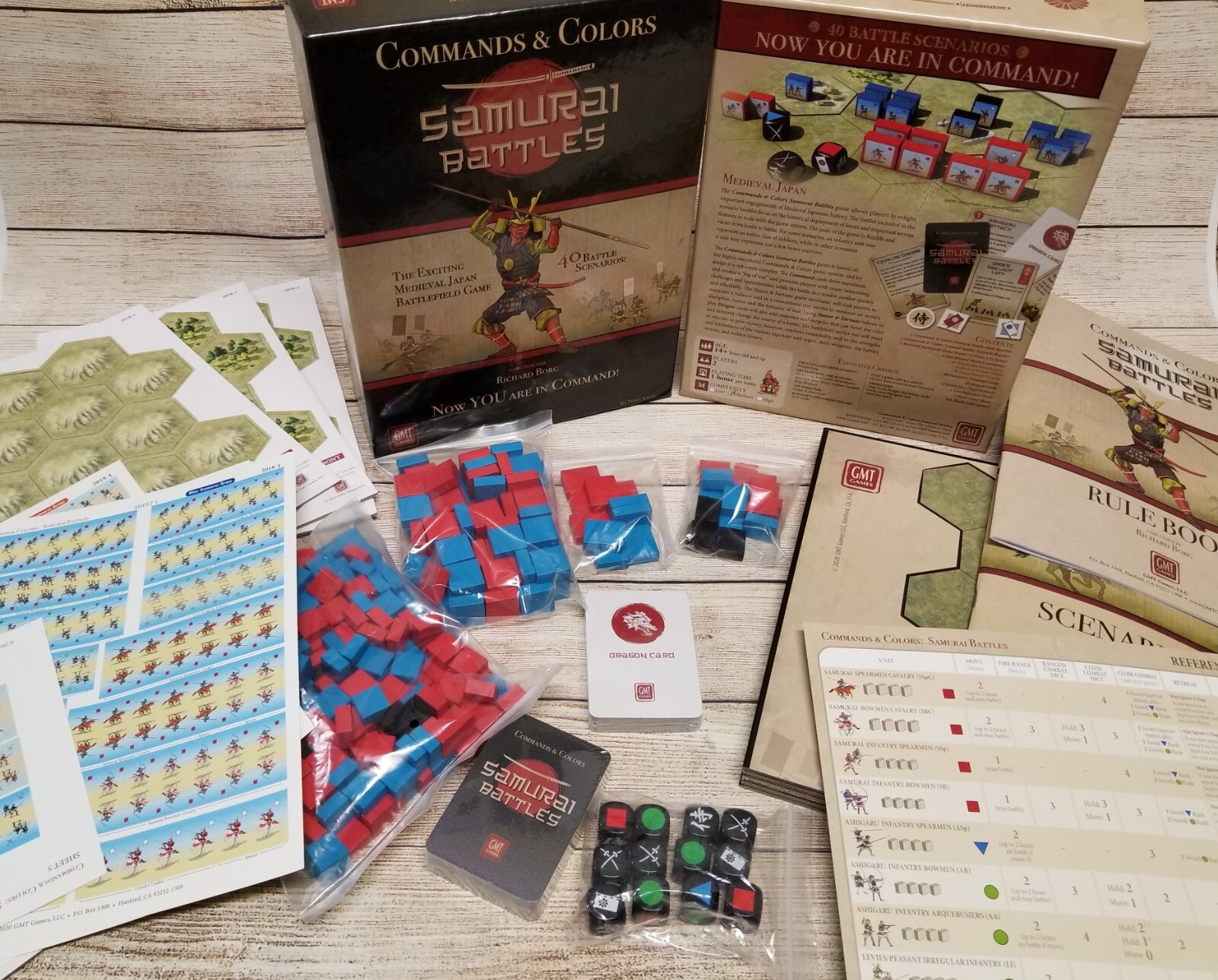 GMT Games Commands & Colors Samurai Battles 2nd Printing 2023 Edition SEALED