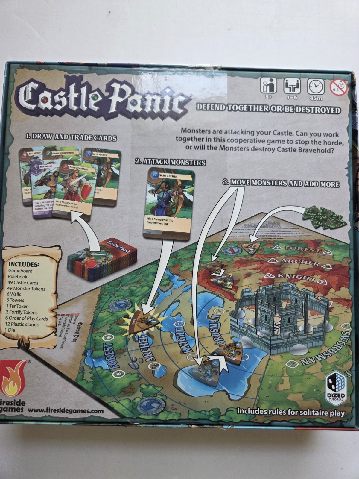 Castle Panic Board Game 2nd Edition By Fireside Games Complete