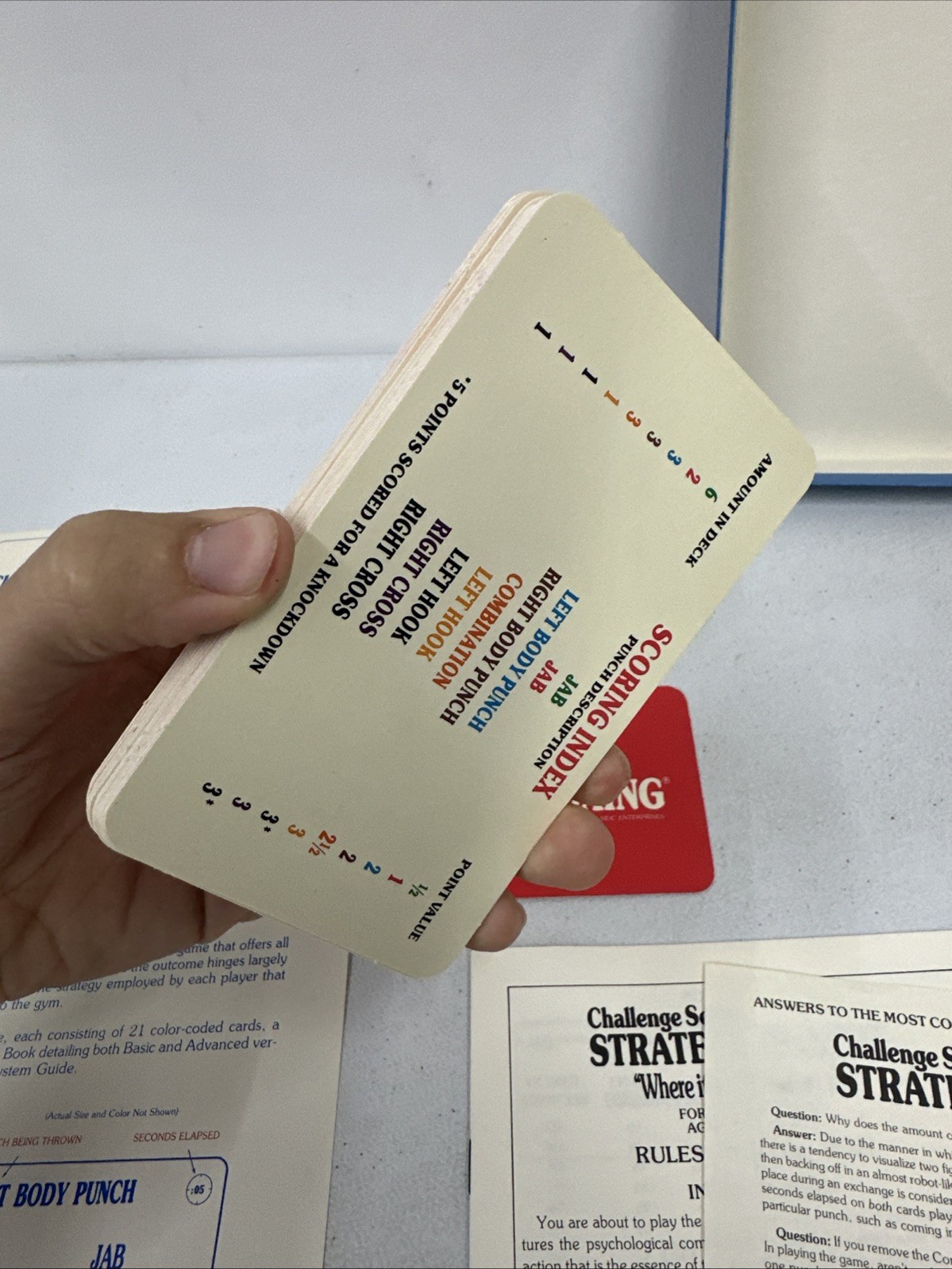 Challenge Series STRATEGY BOXING Card Game – Complete