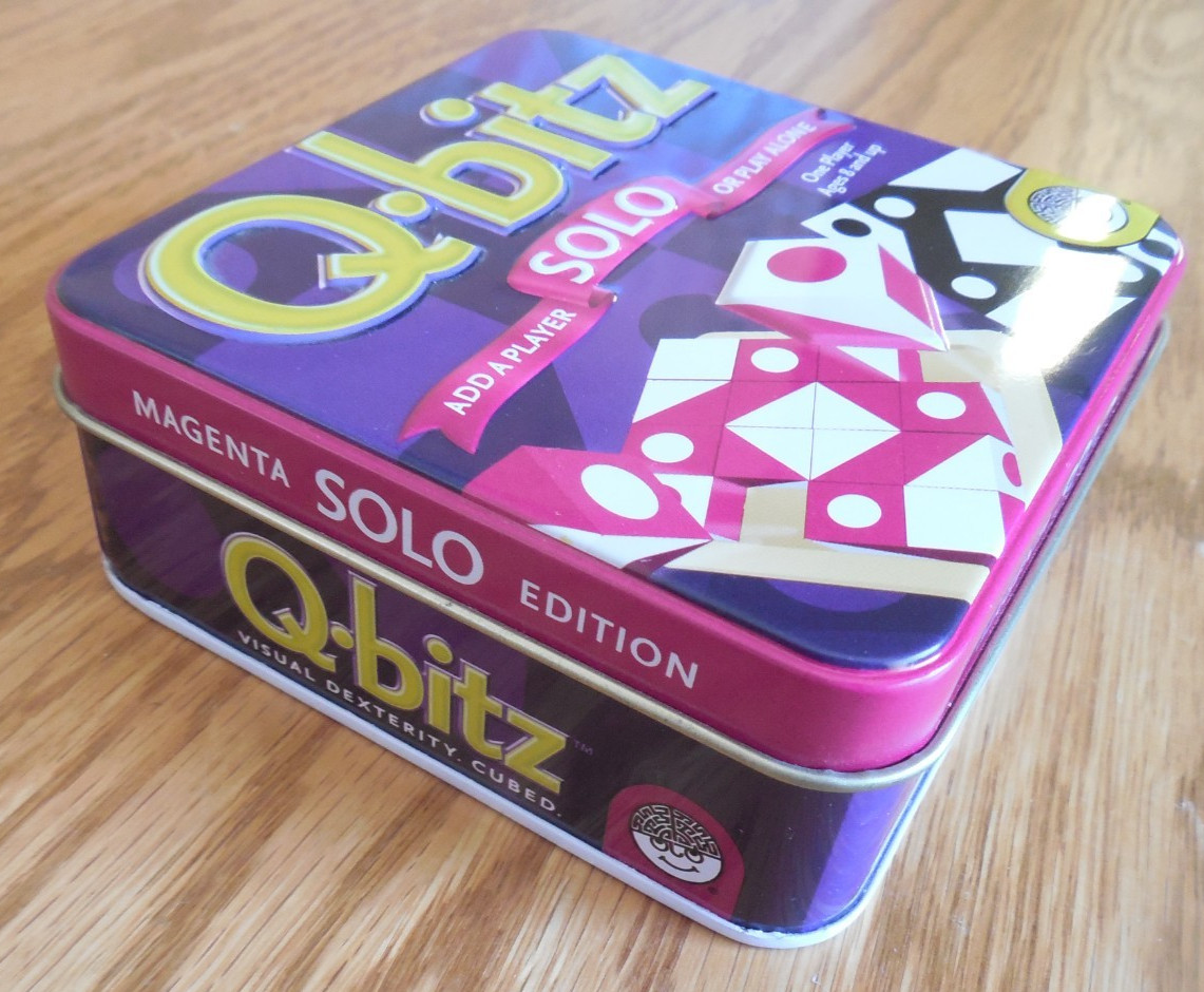 2012 Mindware Visual Cubed Game “Q-bitz” Magenta Solo Edition (no instructions)