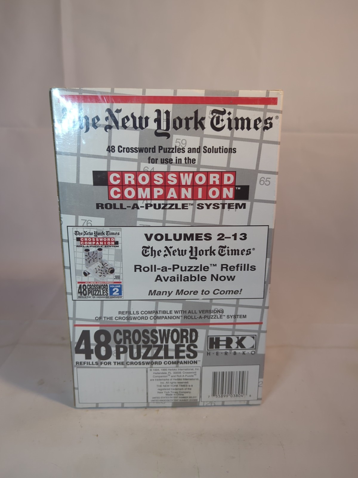 New Sealed The New York Times Crossword Companion Roll-A-Puzzle System 48