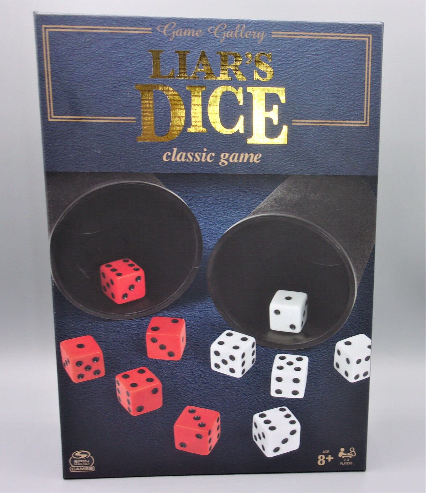 Game Gallery Liar’s Dice Classic Game by Spinmaster (4 Cups + 20 Dice)- NEW