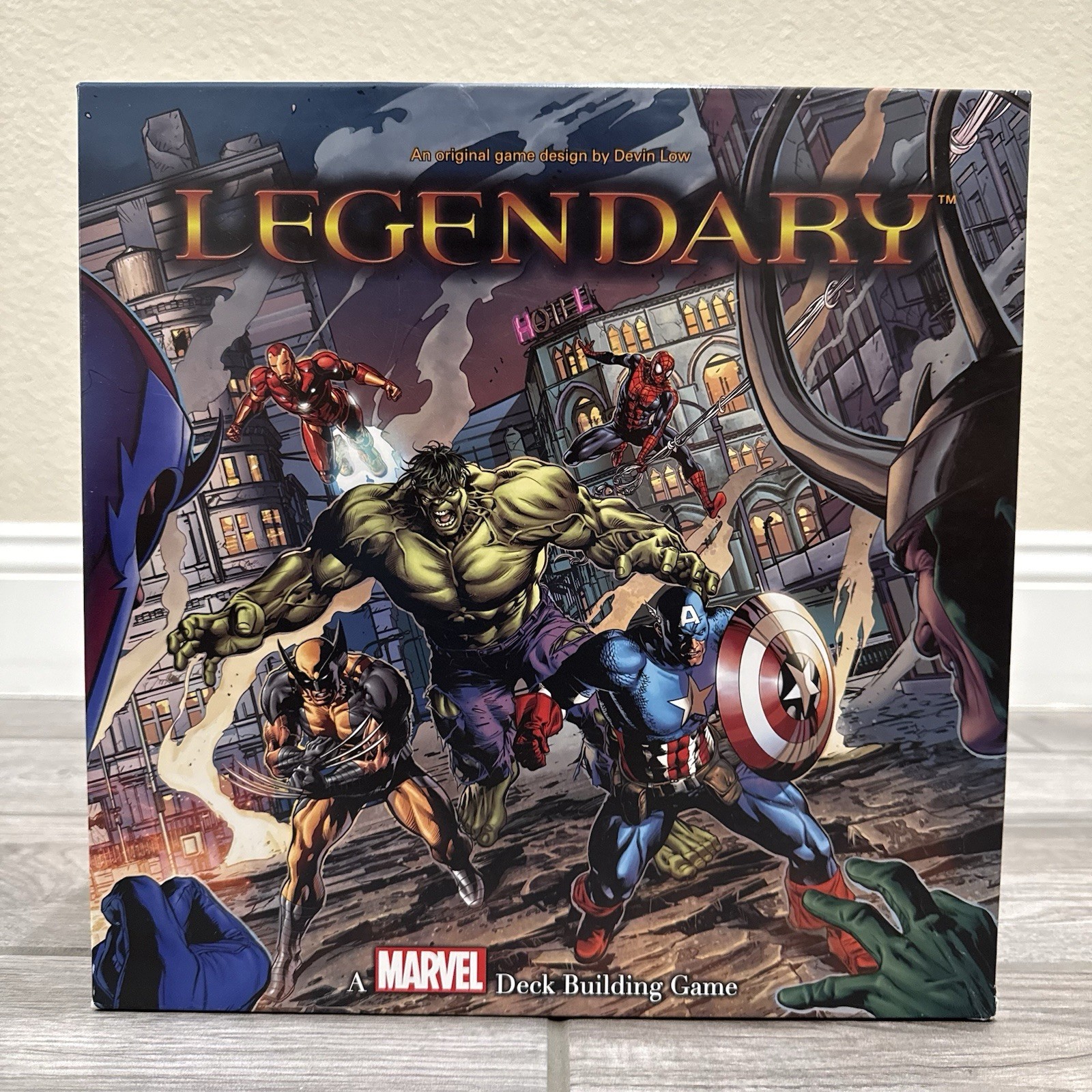 Legendary Marvel Deck Building Board Game – New, Open-box