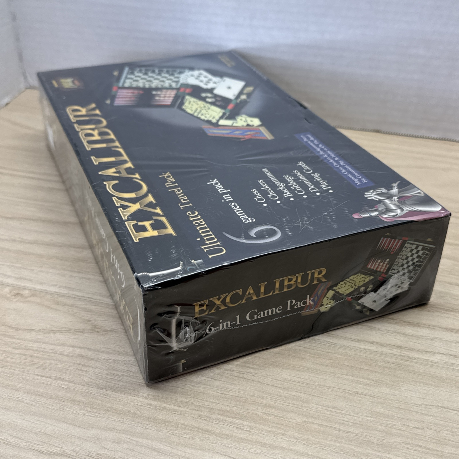 Excalibur 6 in 1 Ultimate Travel Game Pack New in Sealed Wrapped Box