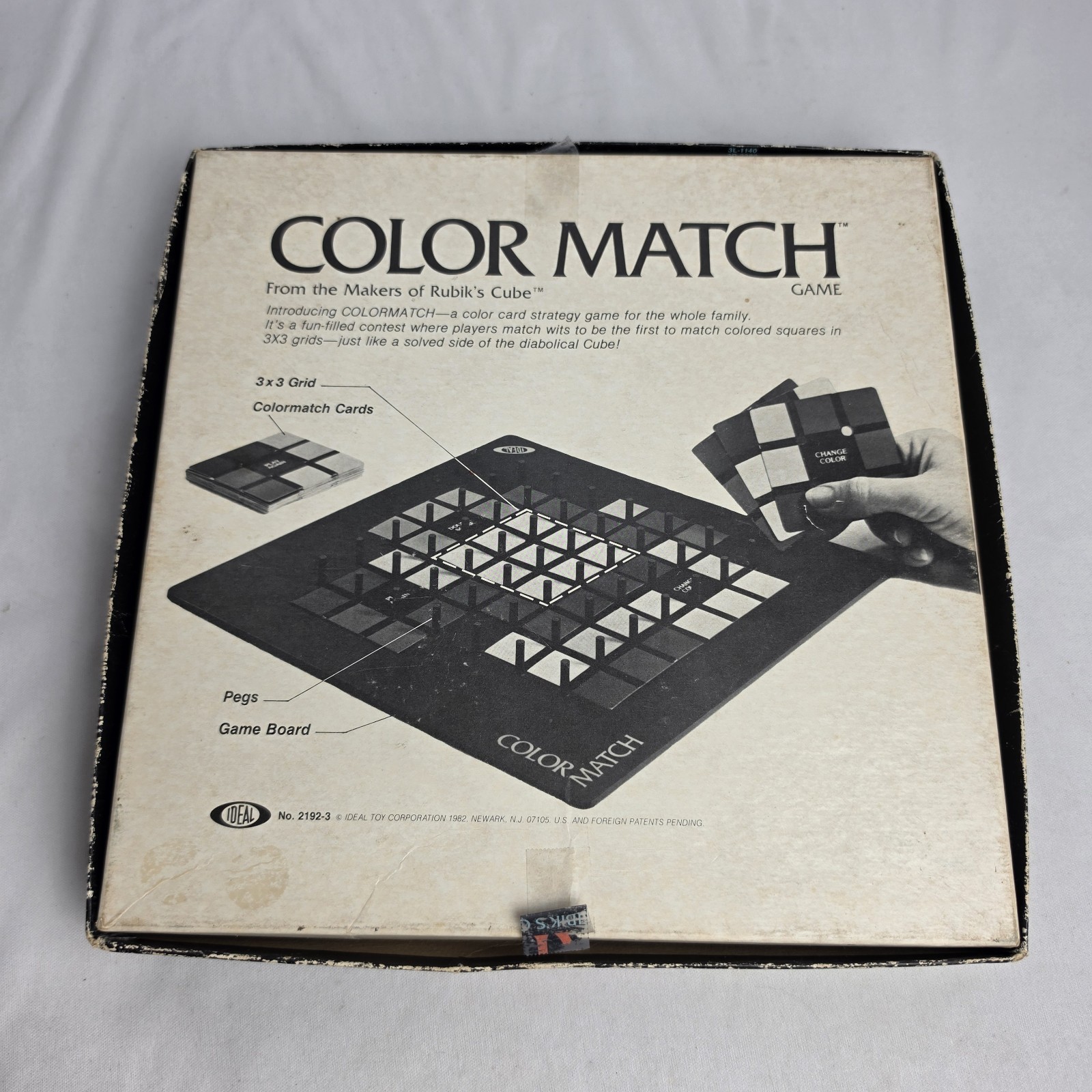 Vintage 1982 Rubik’s Cube Color Match Board Game Ideal Strategy Family Fun