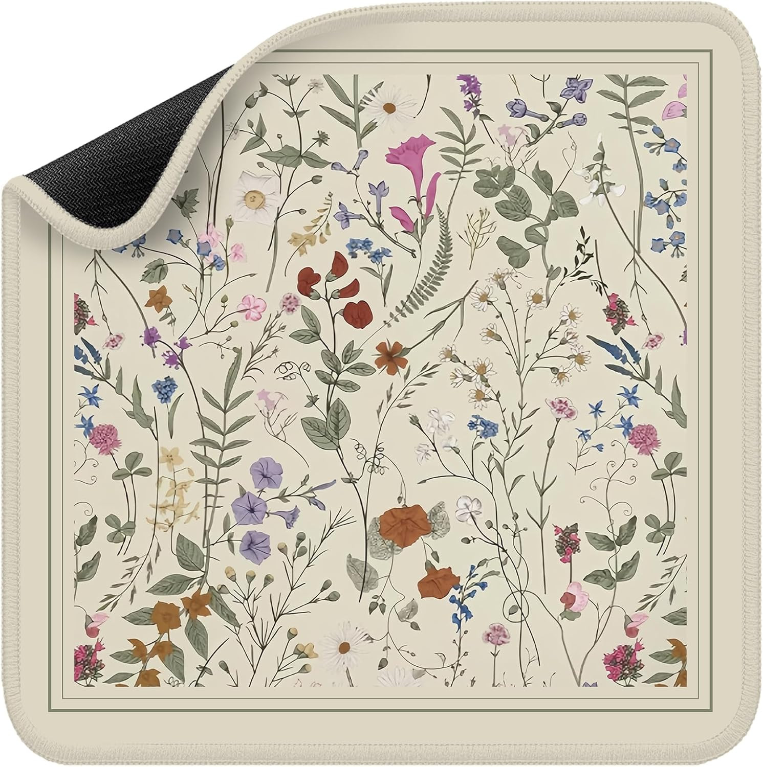 Mahjong Table Mat Premium Durable Game Mat with Unique Design Ethereal Blossom