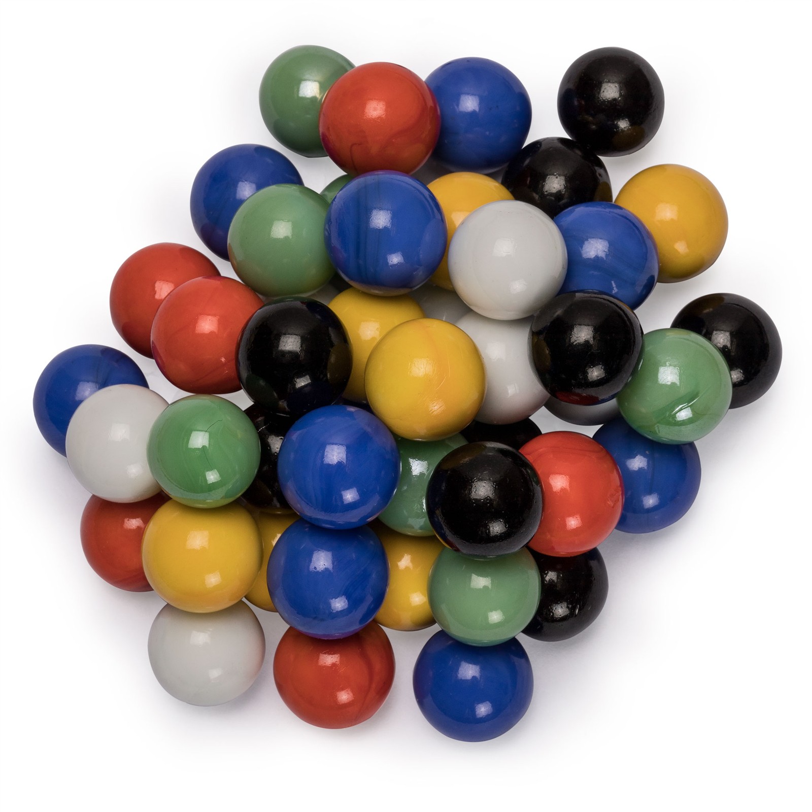 60 Pieces Chinese Checkers Marbles Set with Solid Colors – 16 Millimeters