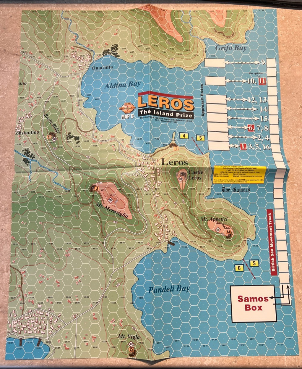 Leros: The Island Prize 1943 MMP The Gamers Multi Man Publishing – New Unpunched