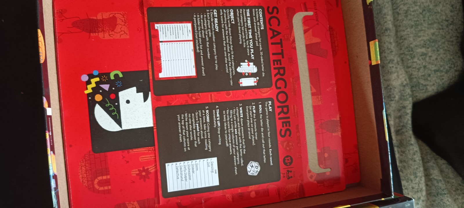 ​Scattergories Hasbro Gaming Board Game Board Game English Party Game