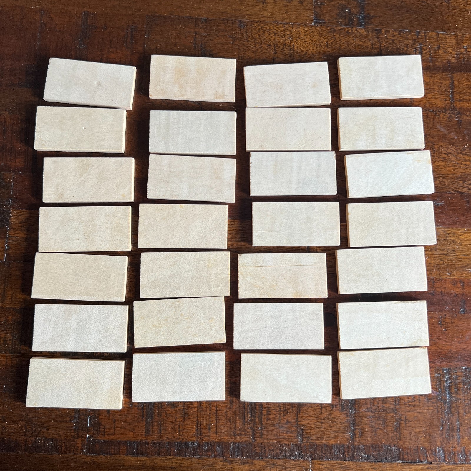 Vintage 1985 Action Industries Wooden Animal Dominoes Game Complete 28 pcs Box