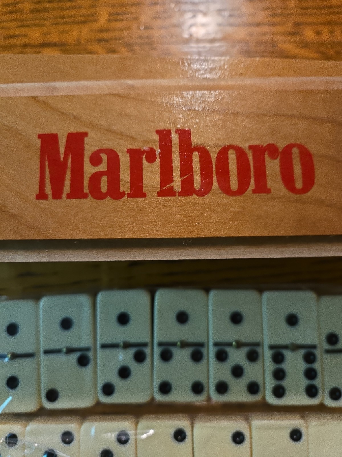 Vintage Marlboro Branded Dominoes Set w/ Box Sealed
