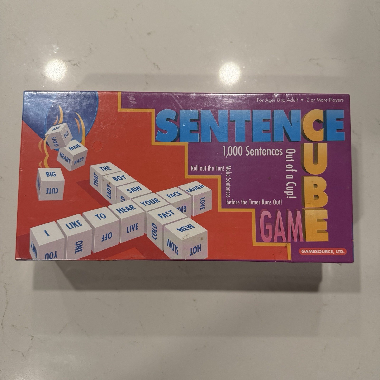 VTG 1983 Scrabble Sentence Cube Game Gamesource New Sealed Vintage Board Word
