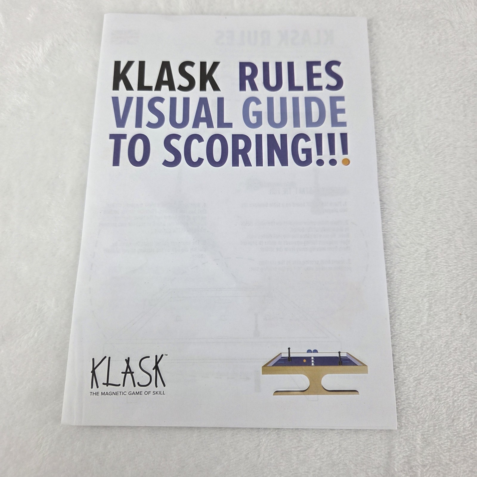 KLASK Magnetic Game Of Skill 2016 Board Game Complete Tested Kids and Adults