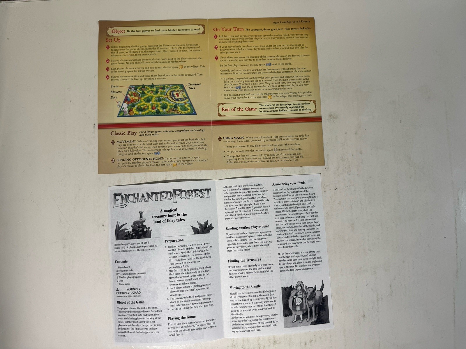 Enchanted Forest Board Game 1982 Ravensburger Complete West Germany Vintage