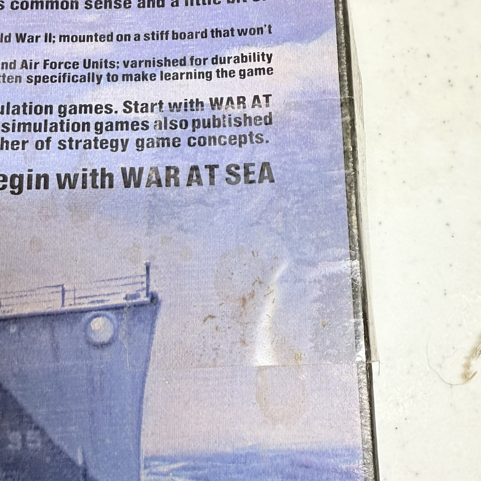 Avalon Hill War at Sea Strategy Game 1976 Complete Vintage Naval Wargame