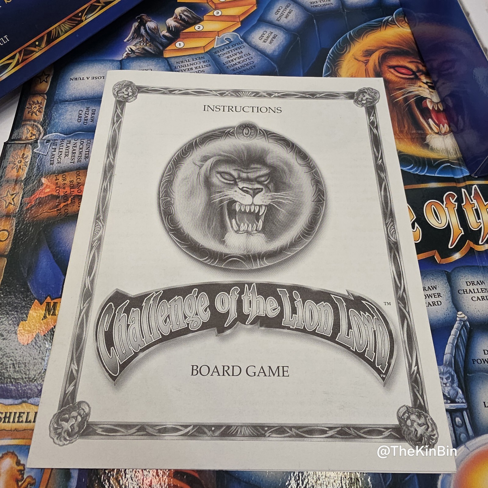 Challenge Of The Lion Lord 1995 Board Game Rare Vintage 100% Complete GUC