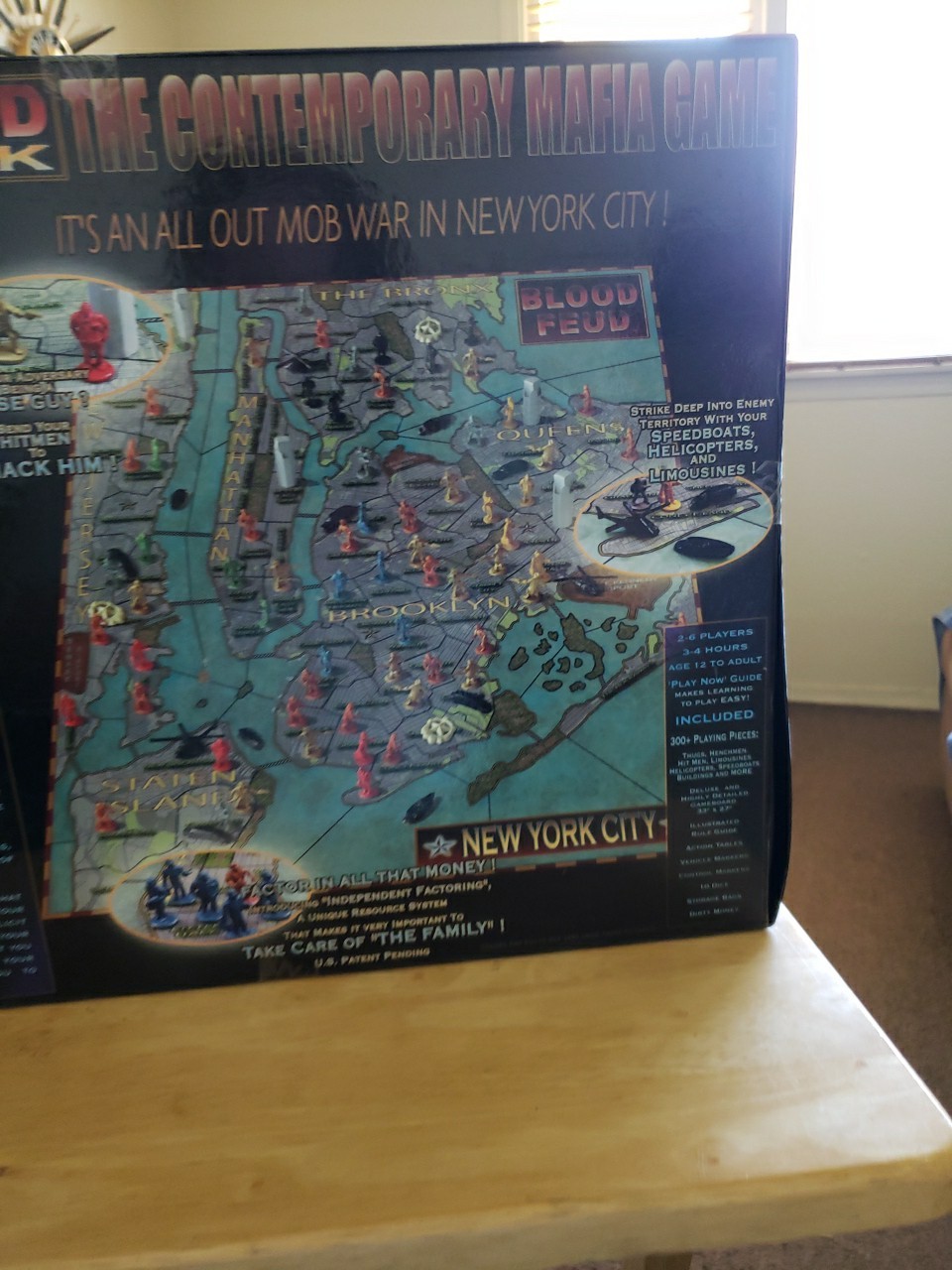 Blood Feud New York Board Game Eagle Games Sealed NEW COMPLETE 300+ Miniatures