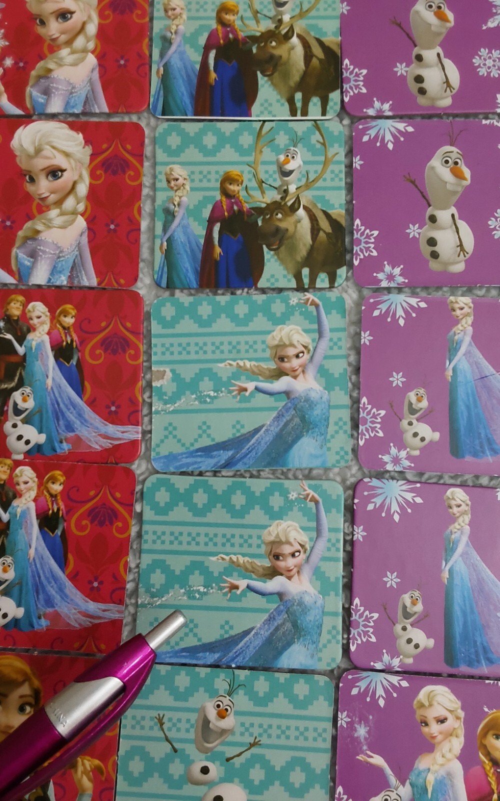Disney Frozen Memory Match Game 72 Cards Instructions By Cardinal Elsa Anna Olaf