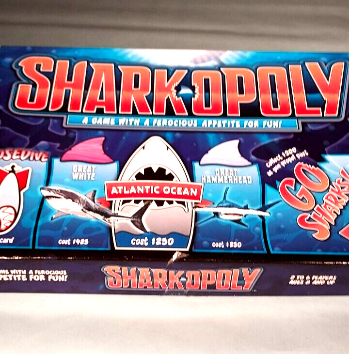 Sharkopoly Monopoly Shark Board Game Late for the Sky Complete