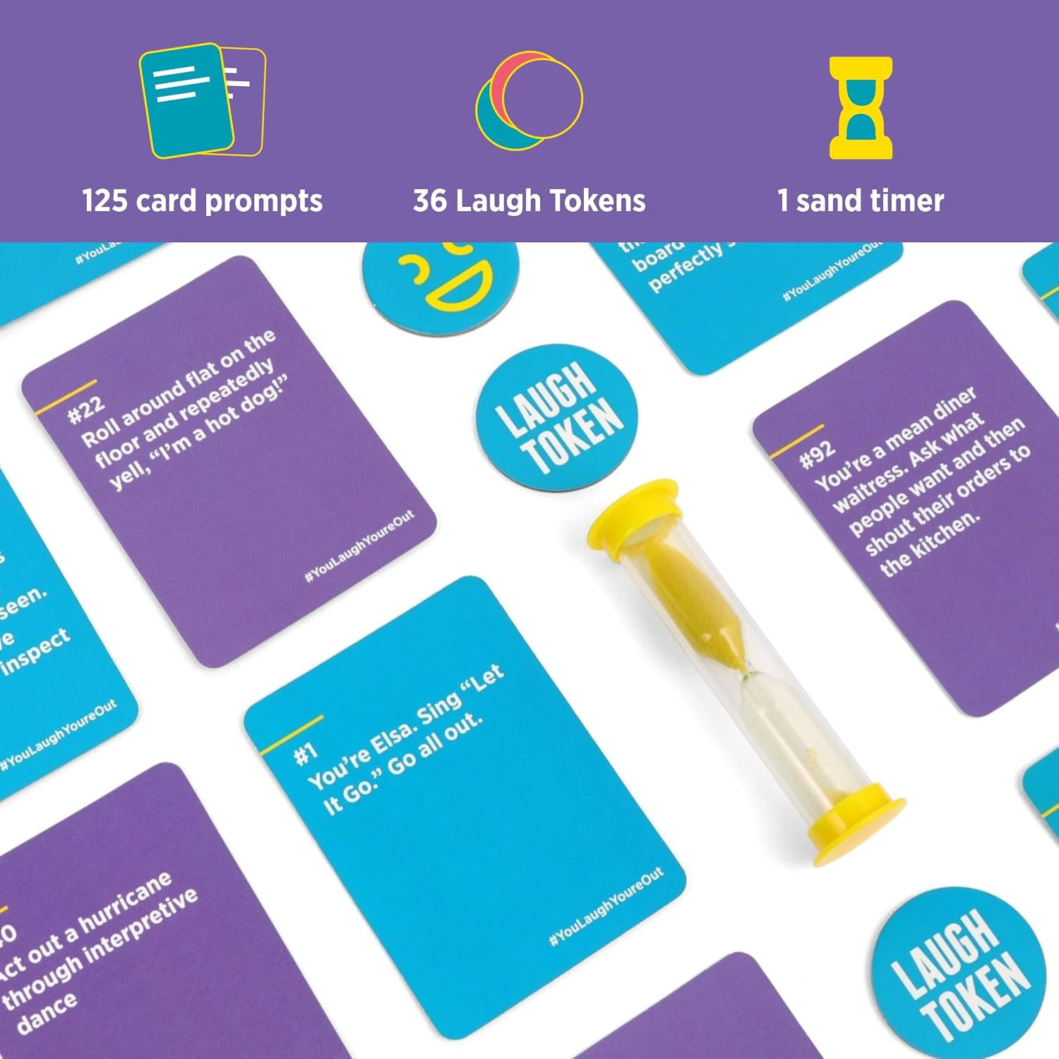 You Laugh You’Re Out [A Party Game with Hilarious Charades Family Card Games for
