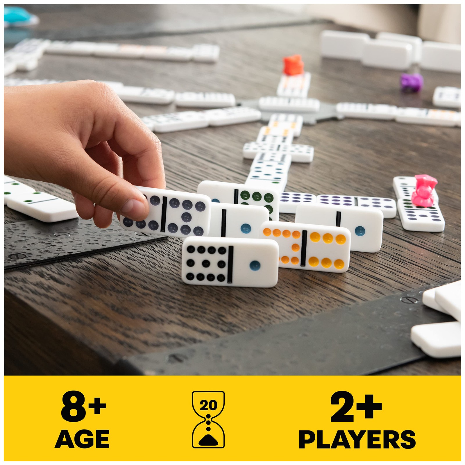 Spin Master Games Legacy Deluxe Mexican One Size, Train Dominoes