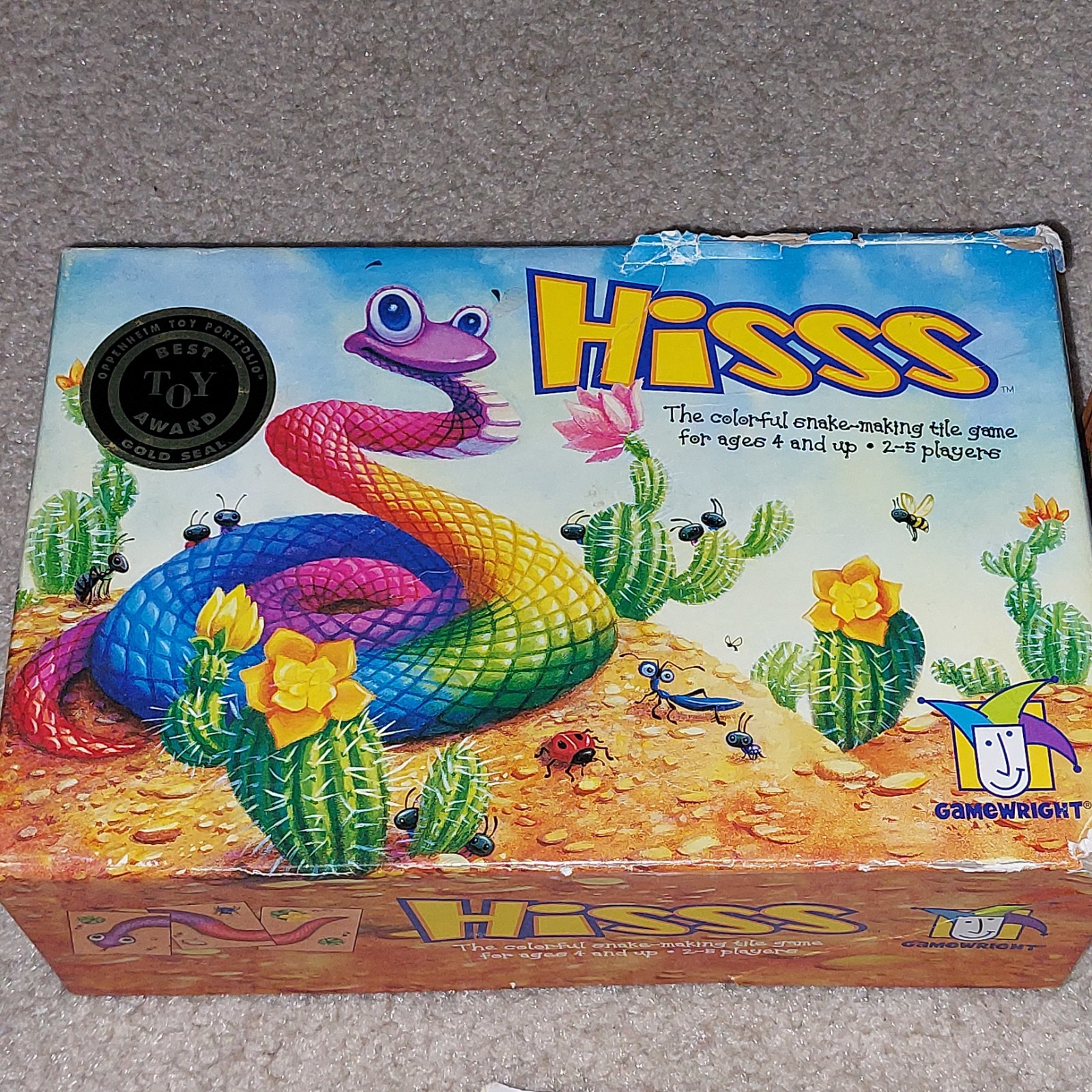Hisss The Colorful Snake Matching Tile Board Game 100% Complete With Instruction