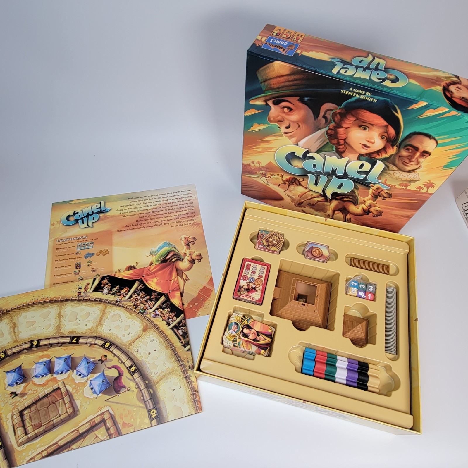 Camel Up 2.0 Board Game 2nd Edition 2024 Look Out Games 100% COMPLETE